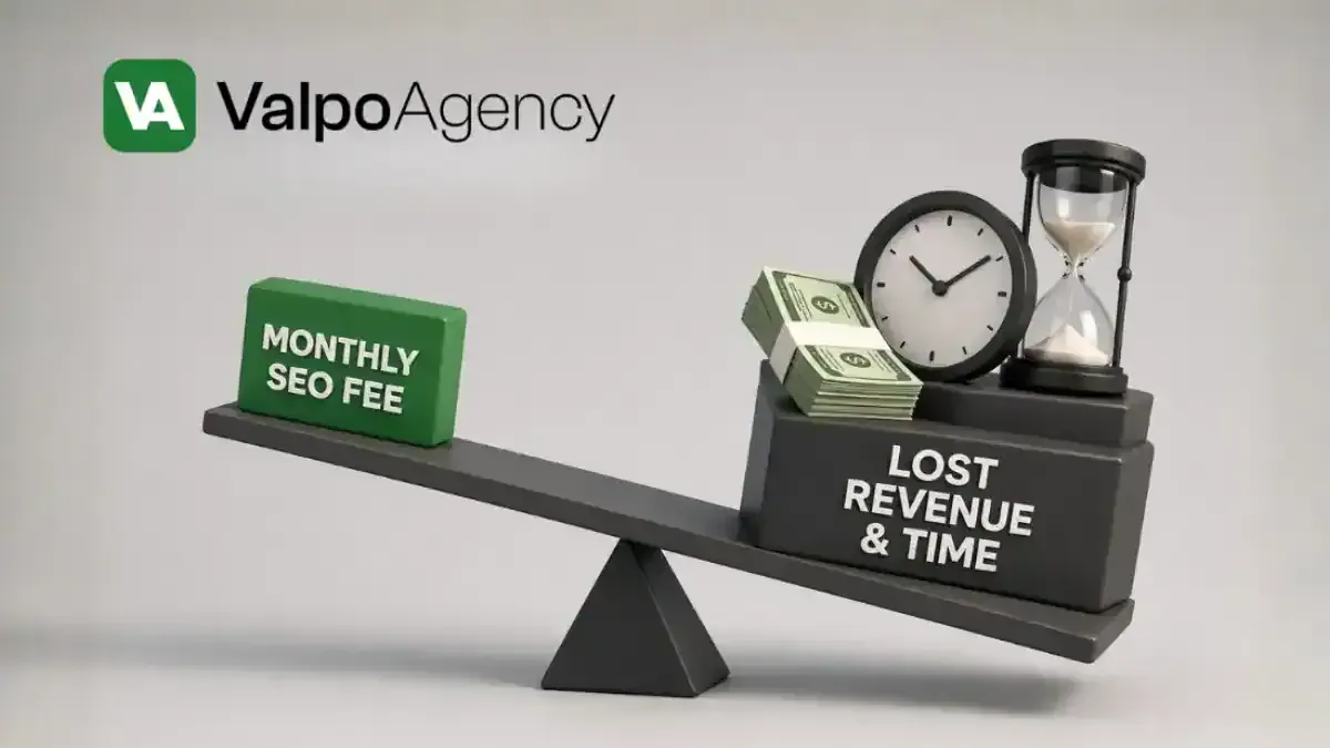 Valpo Agency graphic showing the true cost of hiring a bad tree service SEO company